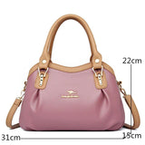 High Leather 3-Layer Ladies Tote Bags Women Shoulder Crossbody B