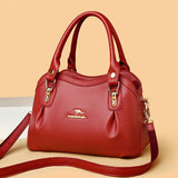 High Leather 3-Layer Ladies Tote Bags Women Shoulder Crossbody B