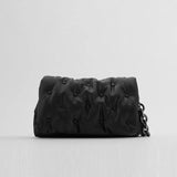 Urban Spring Denim Canvas Leather Shoulder Bag