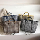 Wool Handbag Casual Big Capacity Shoulder Bag