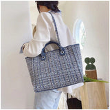 Wool Handbag Casual Big Capacity Shoulder Bag