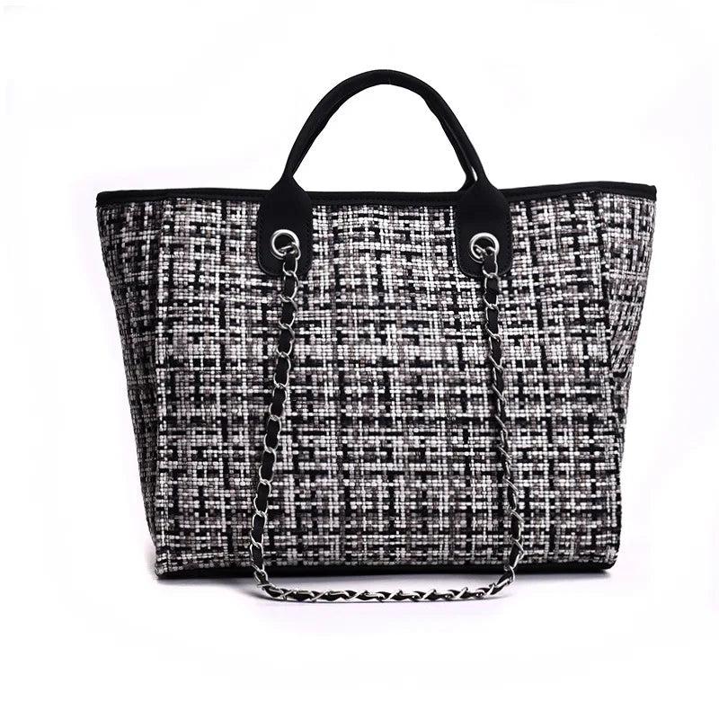 Wool Handbag Casual Big Capacity Shoulder Bag