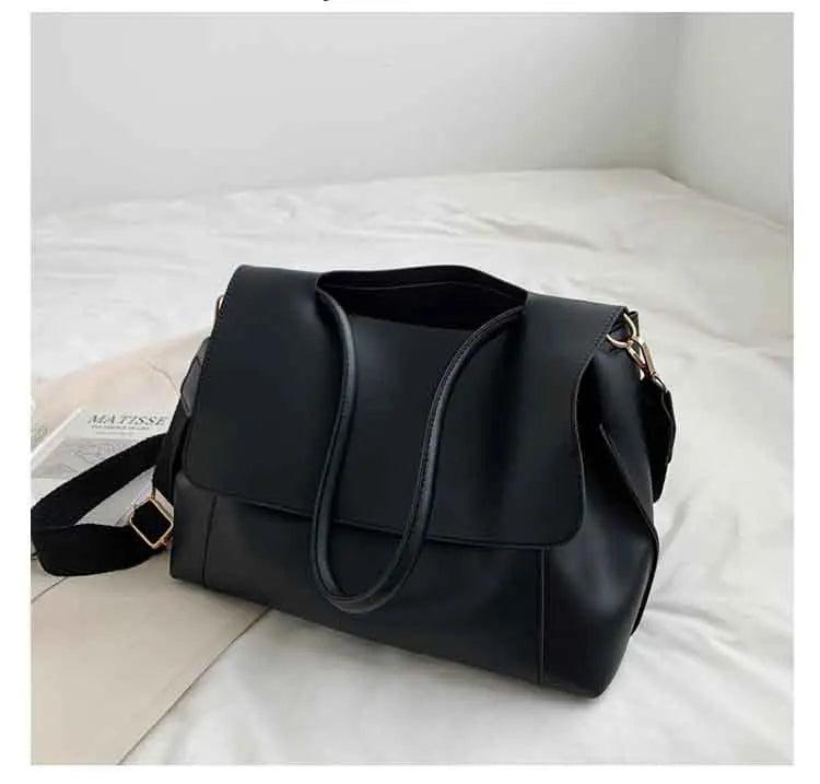 High Capacity Women's Pu Leather Handbag Shopper Tote