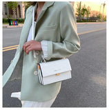 PU Leather Women Flap Crossbody Bag Solid Female Shoulder bags