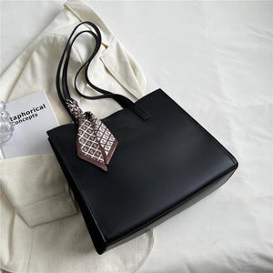 Vintage Large Shoulder Side Bags For Women A4 Office Work Tote Bag