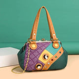 Soft Leather Shoulder Bag Women Handbag Purse Diamond Crossbody Bag