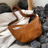 LEFTSIDE Splicing Leather Shoulder Bag for Women Large High Capacity Hobo Bag