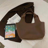 Vintage Casual Tote Bags Ladies Large Handbags Women Bag Set Solid Travel