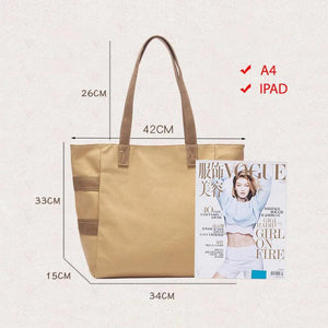 Large Cotton Canvas Tote Women's Shoulder Bag School Handbag