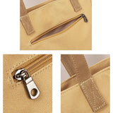 Large Cotton Canvas Tote Women's Shoulder Bag School Handbag