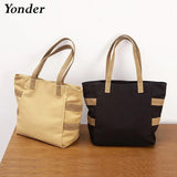 Large Cotton Canvas Tote Women's Shoulder Bag School Handbag
