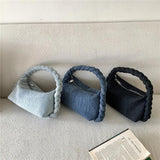 Denim Women Handbags with Chain Strap Crossbody Bag