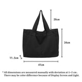 Casual Large Women Shoulder Bag Canvas Tote Handbag