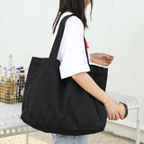 Casual Large Women Shoulder Bag Canvas Tote Handbag