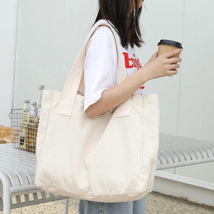 Casual Large Women Shoulder Bag Canvas Tote Handbag
