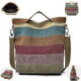 Boho Canvas Shoulder Tote Bag Crossbody for Women Ladies Girls