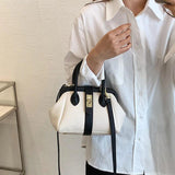 Green Shoulder Bag Short Handle Long Strap Women Handbag