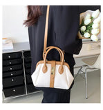 Green Shoulder Bag Short Handle Long Strap Women Handbag