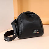Leather Saddle Bag Cowhide One Shoulder Handbag Diagonal Chest Bag