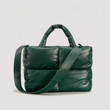 Padded Leather Women Handbags Crossbody Bags Down Cotton Winter Bag