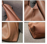 Large Capacity Shoulder Bag for Women Pu Leather Handbag