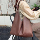 Large Capacity Shoulder Bag for Women Pu Leather Handbag