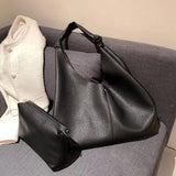 Large Capacity Shoulder Bag for Women Pu Leather Handbag