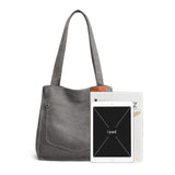 Cotton Canvas Women Bags Small Solid Lady Shoulder Handbag Casual Tote