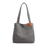 Cotton Canvas Women Bags Small Solid Lady Shoulder Handbag Casual Tote