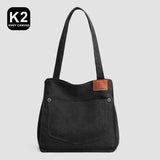 Cotton Canvas Women Bags Small Solid Lady Shoulder Handbag Casual Tote