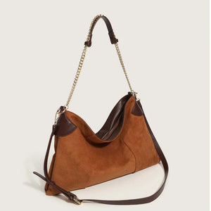 Large Capacity Leather Shoulder Bag Casual Top-handle Handbags