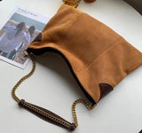 Large Capacity Leather Shoulder Bag Casual Top-handle Handbags
