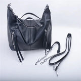 Tassel Women Handbag Chain Shoulder Bag PU Leather Crossbody Bags Totes