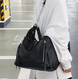 Tassel Women Handbag Chain Shoulder Bag PU Leather Crossbody Bags Totes