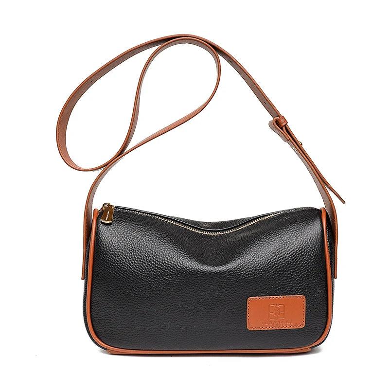 Women's Leather Shoulder Bag with Large Capacity