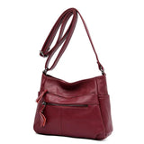 Soft Leather Shoulder Bag Crossbody Messenger Bag Small Purses