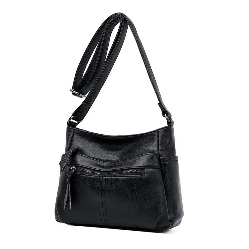 Soft Leather Shoulder Bag Crossbody Messenger Bag Small Purses