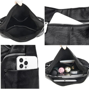 Women Leather Handbags Soft Large Capacity Casual Tote Bags