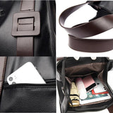 Women Leather Handbag Shoulder Crossbody Bag Large Capacity Tote Bag