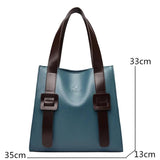 Women Leather Handbag Shoulder Crossbody Bag Large Capacity Tote Bag