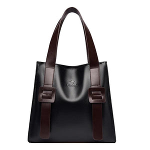 Women Leather Handbag Shoulder Crossbody Bag Large Capacity Tote Bag