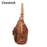 Geestock Women's Shoulder Bags Large Capacity Vintage Handbag