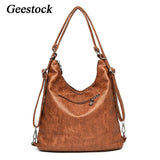 Geestock Women's Shoulder Bags Large Capacity Vintage Handbag