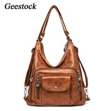Geestock Women's Shoulder Bags Large Capacity Vintage Handbag