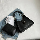 LEFTSIDE Vintage Shoulder Side Bag PU Leather Saddle Handbag