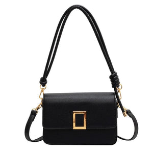 LETTSIDE Crossbody Bags for Women Leather Square Buckle Shoulder Side Bag