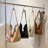 Oily Skin PU Leather Crossbody Bag High Capacity Shoulder Handbag