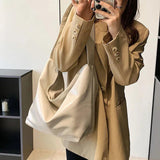 Oily Skin PU Leather Crossbody Bag High Capacity Shoulder Handbag