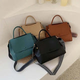 Women's PU Leather Crossbody Bag Winter Shoulder Messenger Handbag