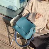 Women's PU Leather Crossbody Bag Winter Shoulder Messenger Handbag